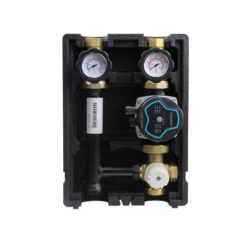 T004 | Heizkreispumpengruppe mit Drei-Wege-Mischer; Festwertthermostat 40°C - 70°C; Environ EcoStar 25/6 Hocheffizienzpumpe